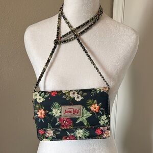 Jane Lily Navy Floral Crossbody Bag